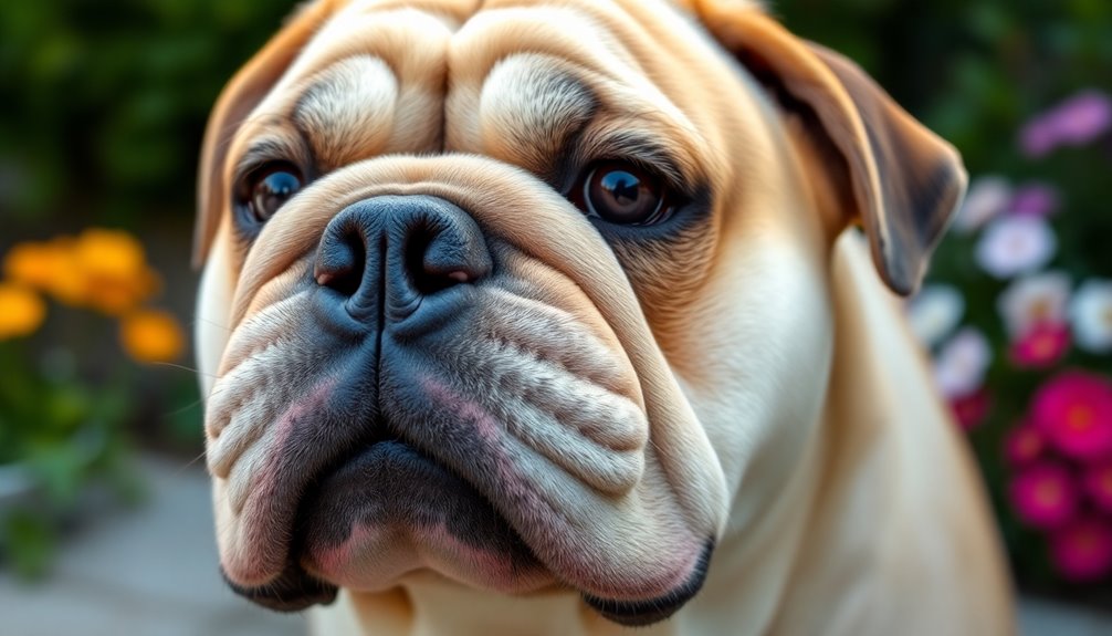 adorable wrinkled canine companion