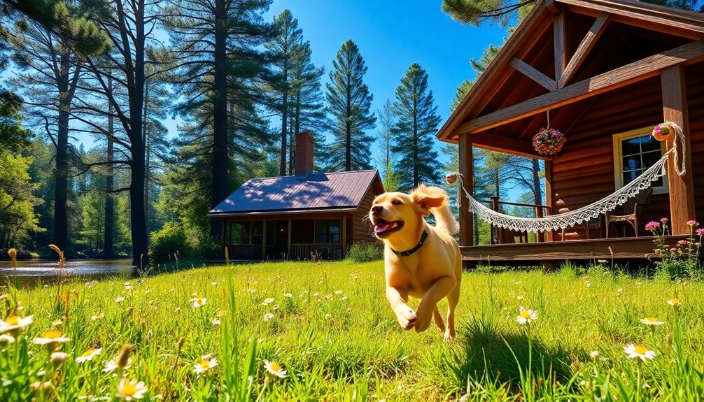 cozy accommodations by creek