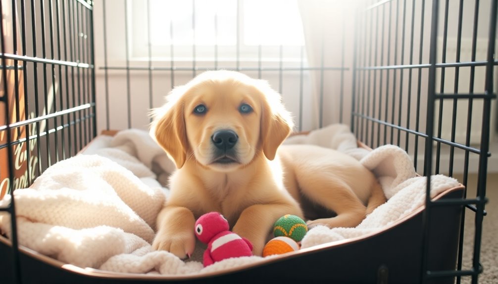 crate training fosters independence