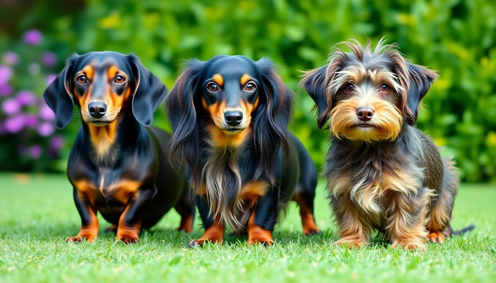 dachshunds possess three coats