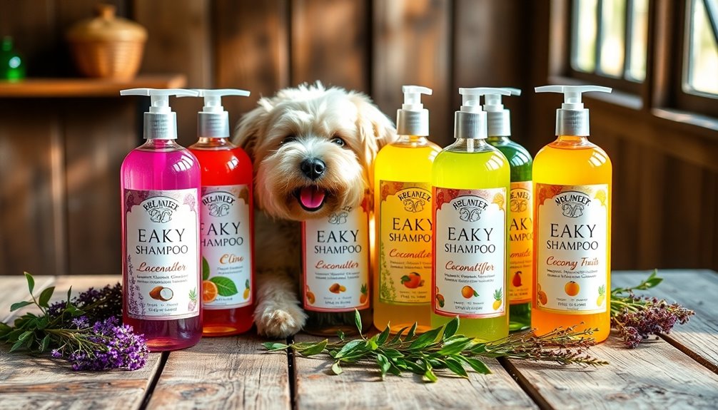 dog shampoo scent selection