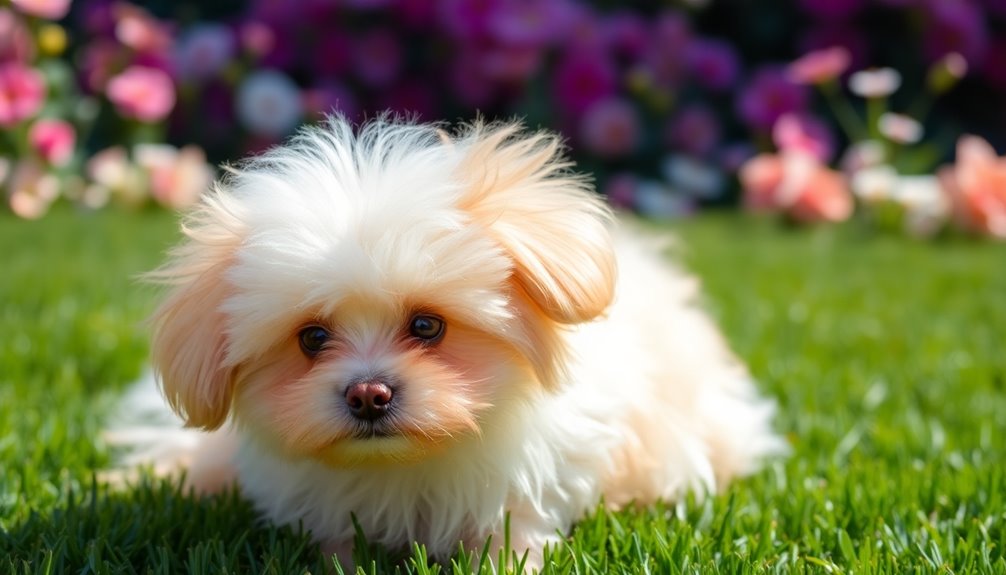 fluffy adorable poodle mix