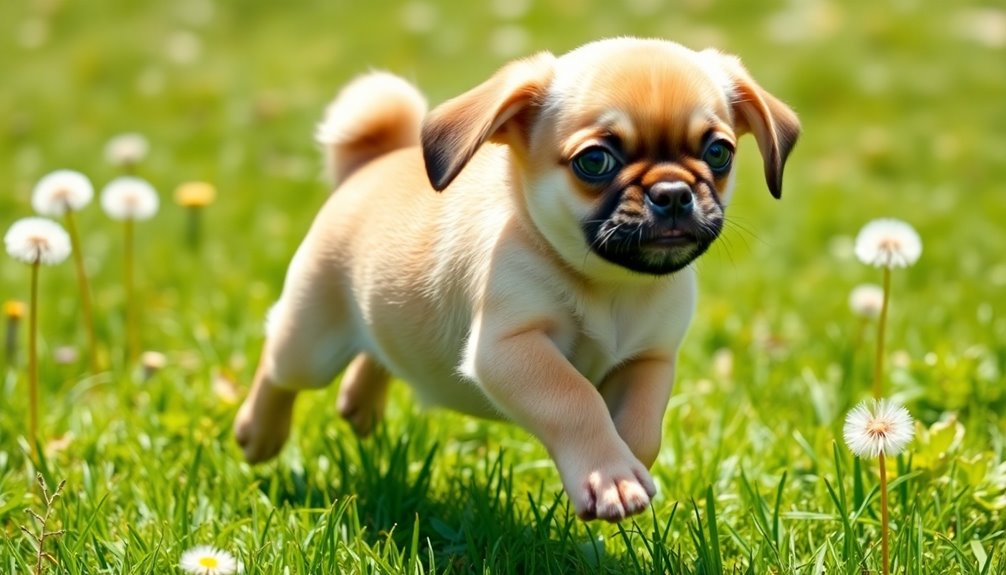 playful beagle pug mix