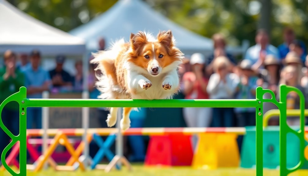 shetland sheepdogs shine agility