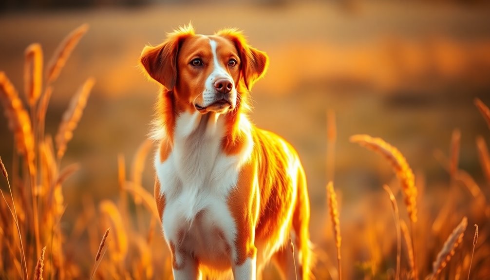 vibrant orange and white coat