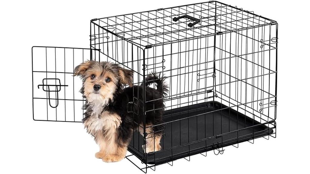 24 inch foldable dog crate