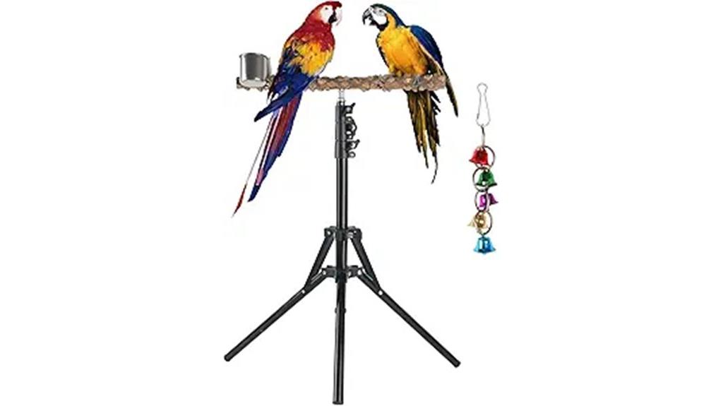 adjustable bird perch stand