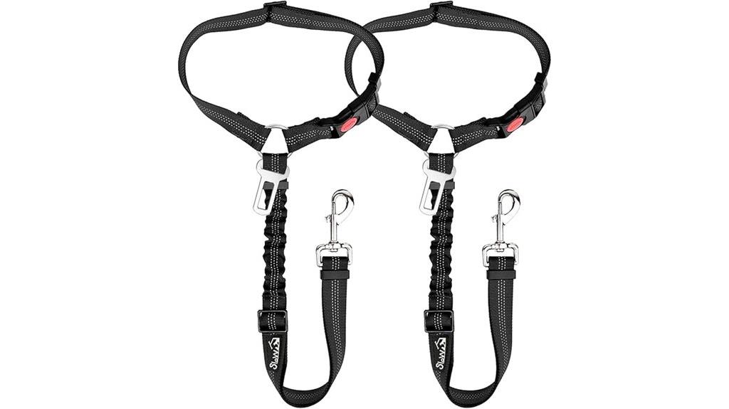 adjustable bungee dog seat belts