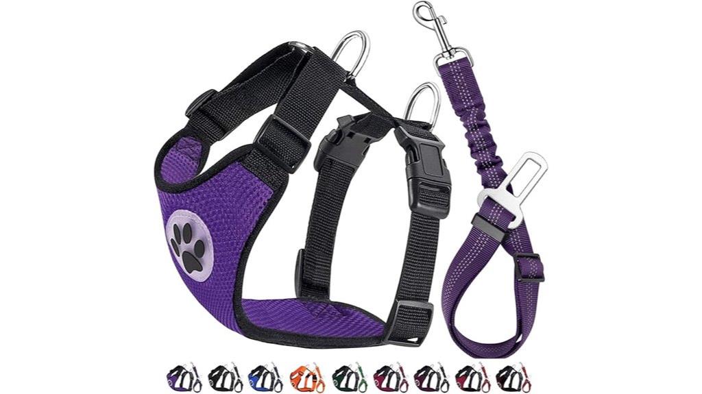 adjustable dog car harness