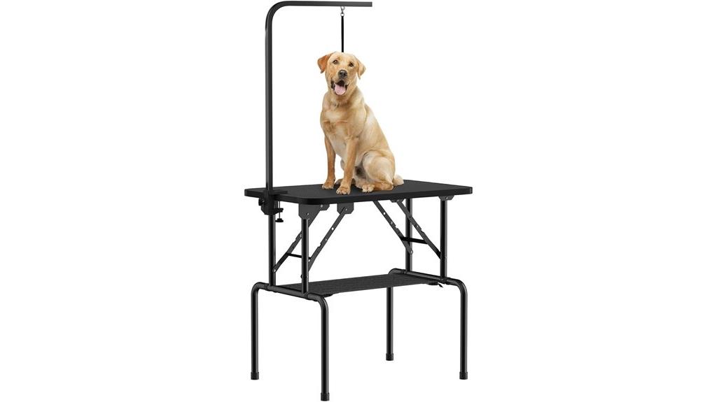 adjustable dog grooming table