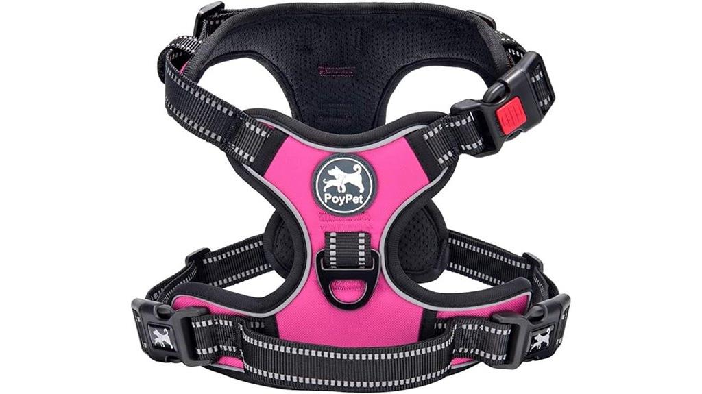 adjustable dog harness size