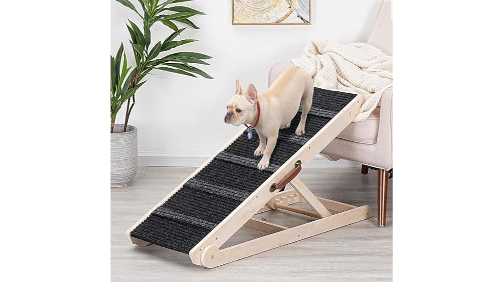 adjustable foldable wooden ramp