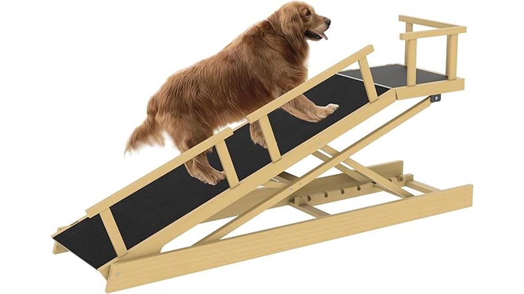 adjustable large dog ramp