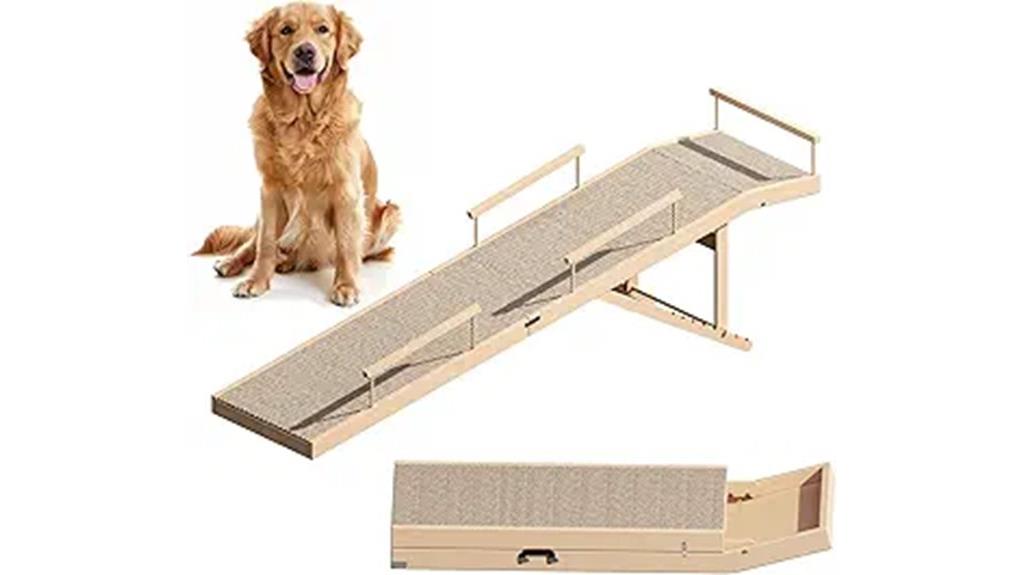 adjustable non slip pet ramp