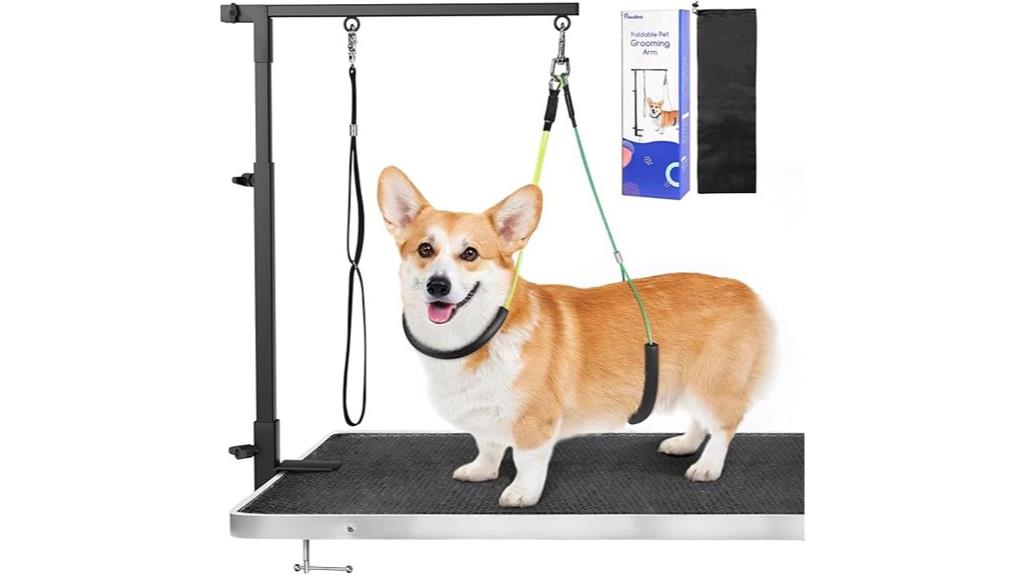adjustable pet grooming arm