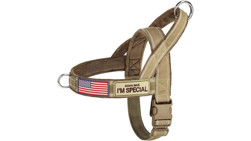 adjustable reflective dog harness
