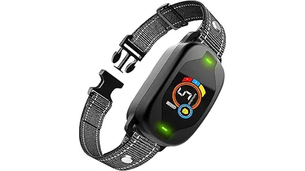 adjustable sensitivity bark collar