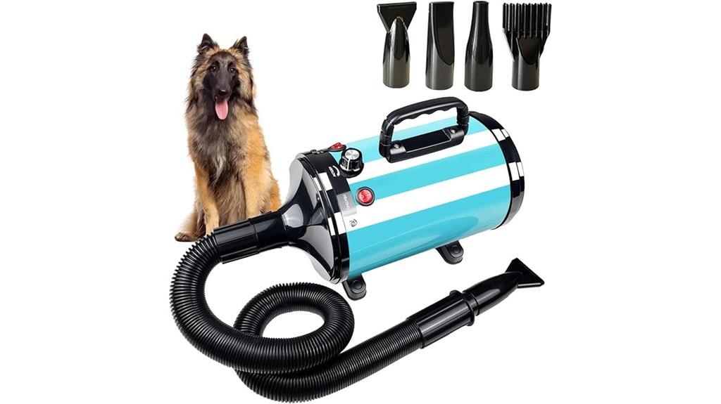 adjustable speed grooming dryer