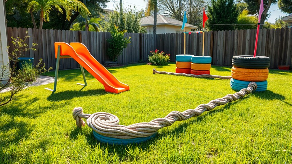 affordable backyard obstacle course