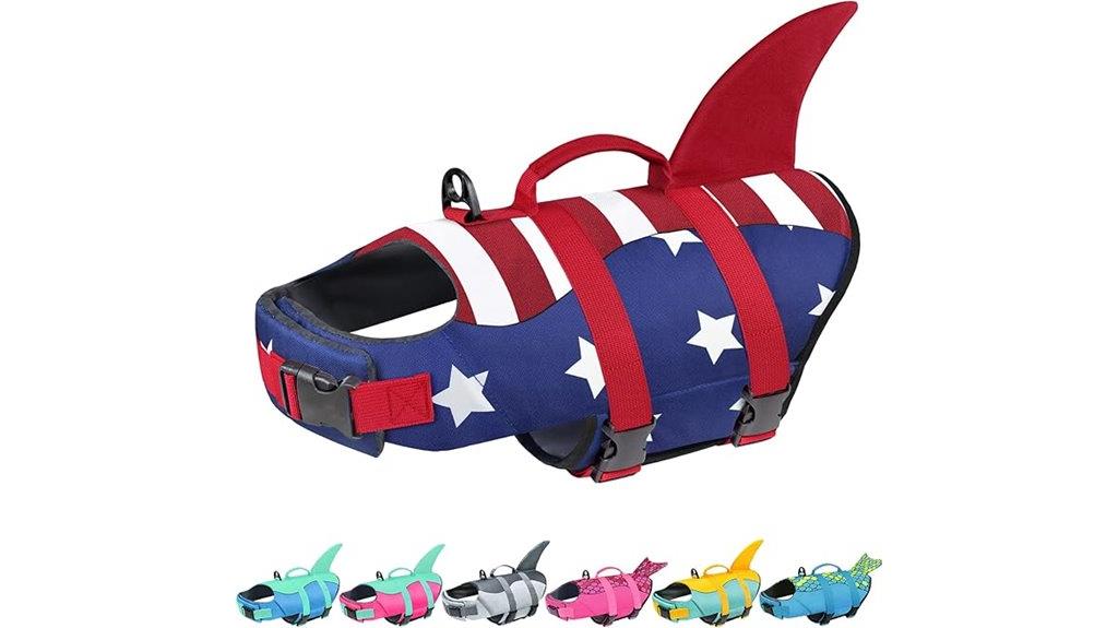 american flag dog life jacket