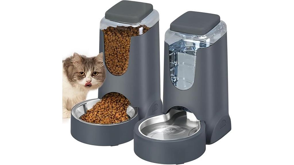 automated stainless steel pet feeder