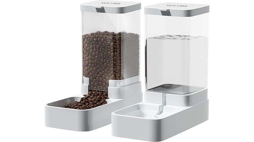 automatic pet feeder set