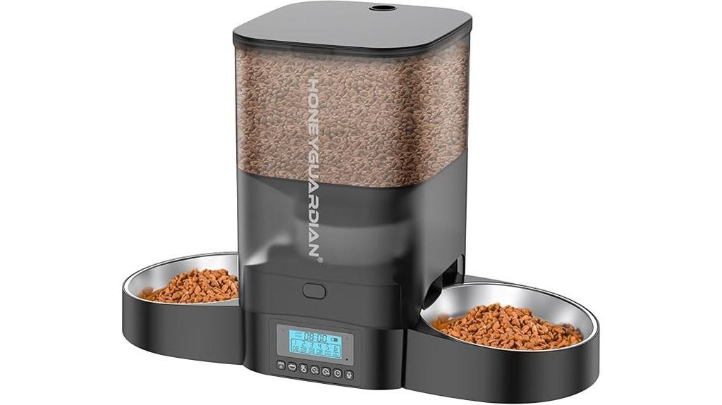 automatic stainless steel cat feeder