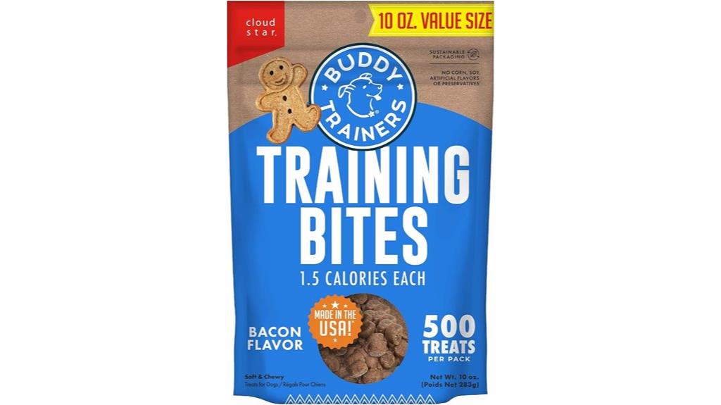 bacon flavored buddy biscuits