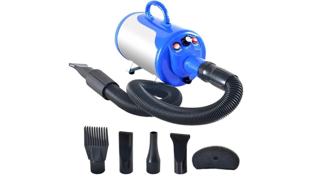blue pet hair dryer