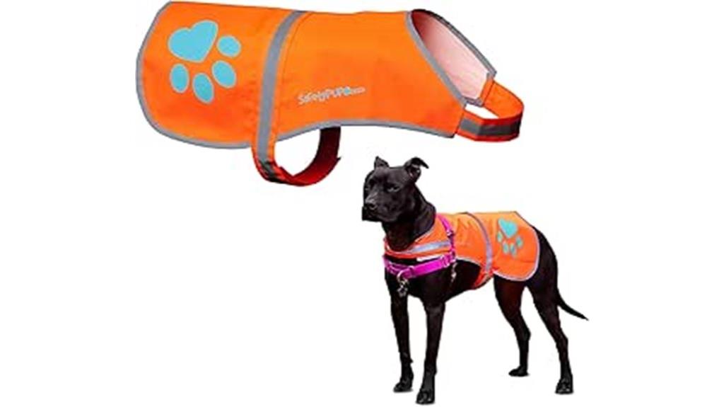 bright reflective dog vest