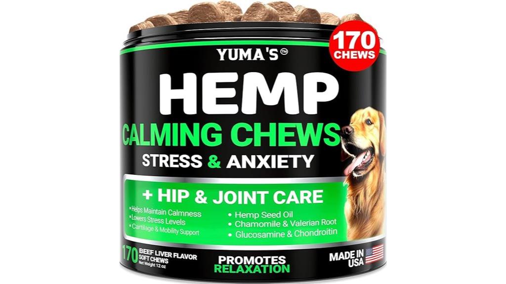 cbd infused dog calming treats