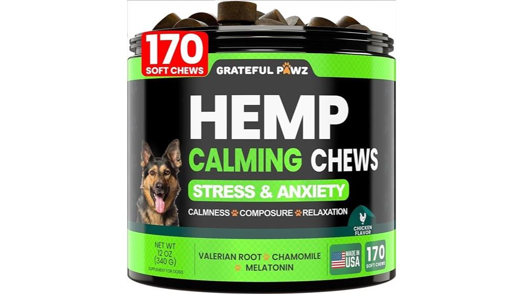 cbd infused dog calming treats