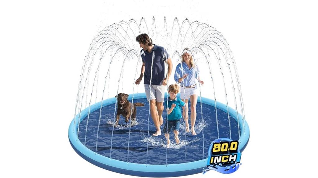 children and dogs safe splash pad