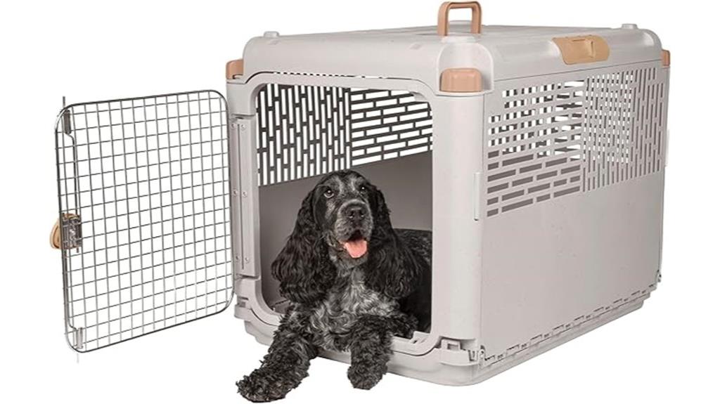 collapsible medium tan kennel