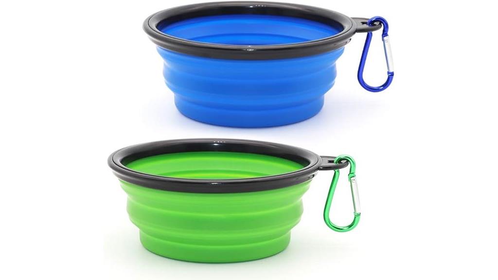 collapsible pet bowls pack