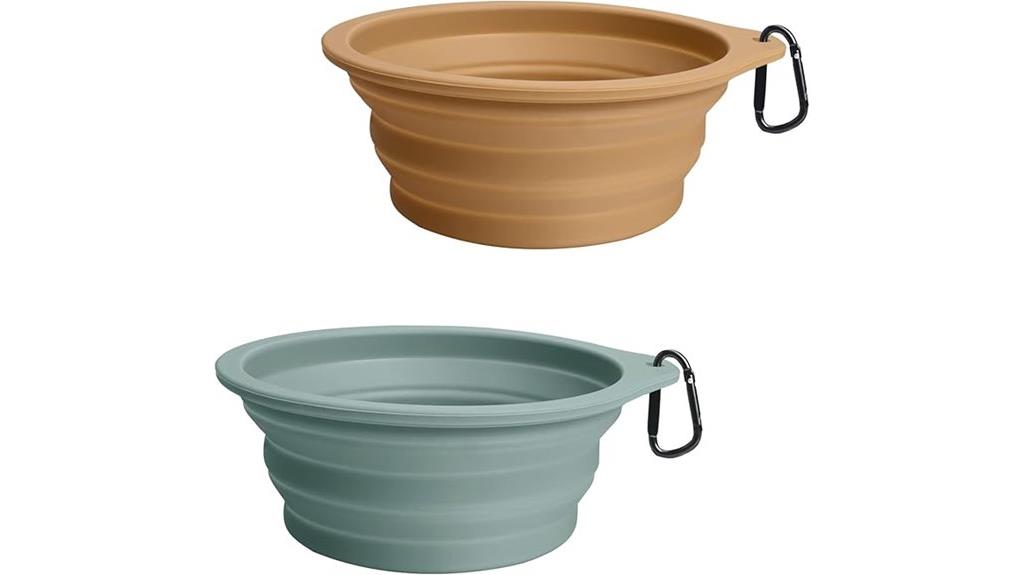 collapsible silicone dog bowls