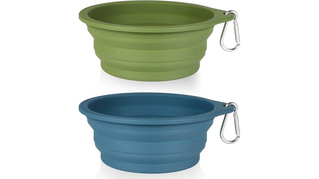 collapsible travel dog bowls