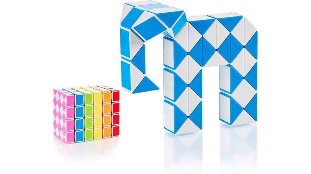colorful snake cube toy