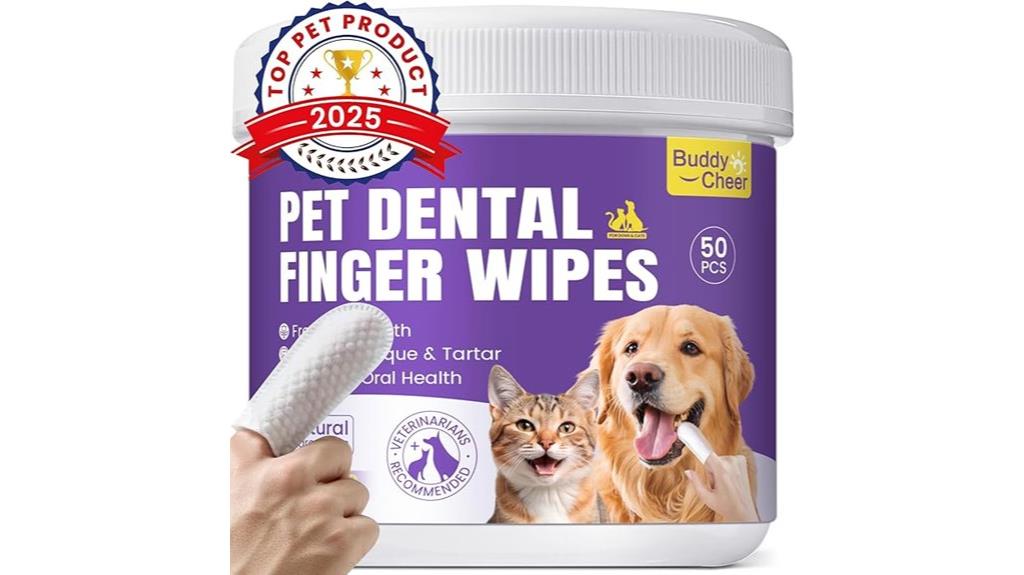 convenient pet dental wipes