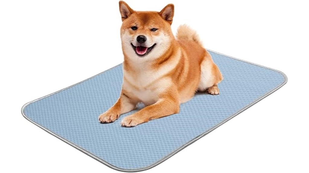cooling pet mat with washable ice silk