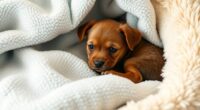 cozy fleece puppy blankets