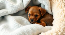 cozy fleece puppy blankets