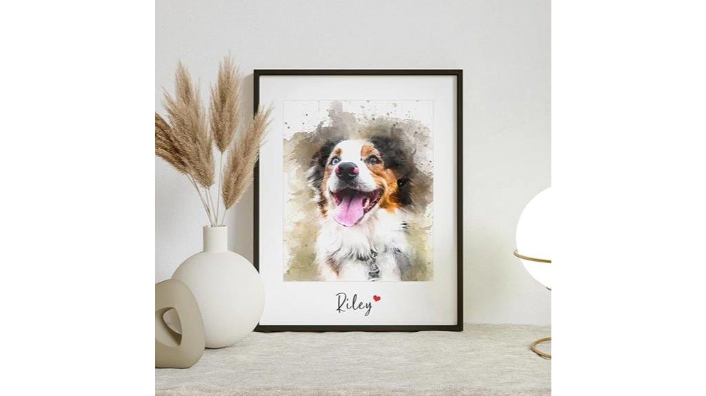 custom pet photo portrait