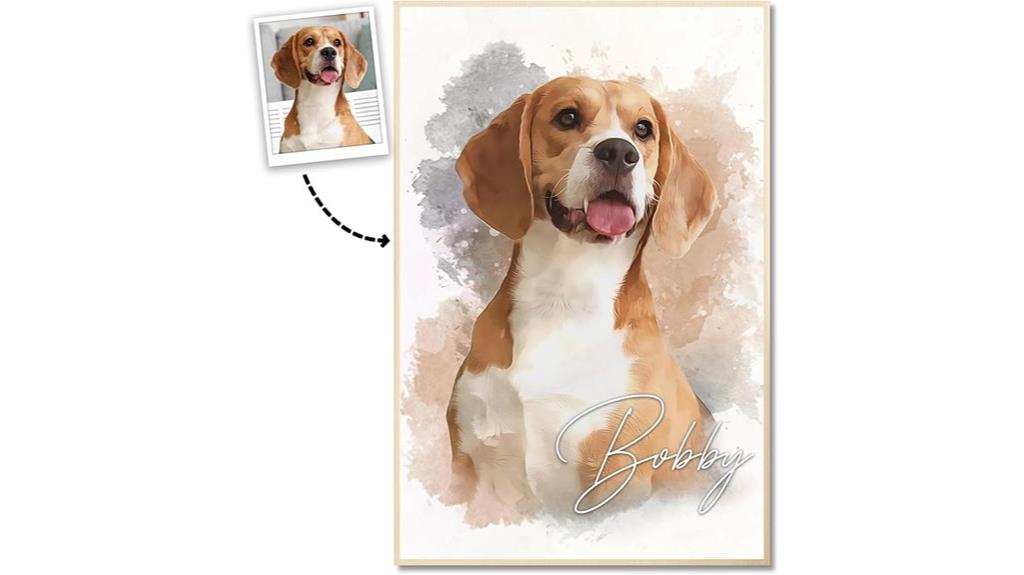 custom pet portrait service