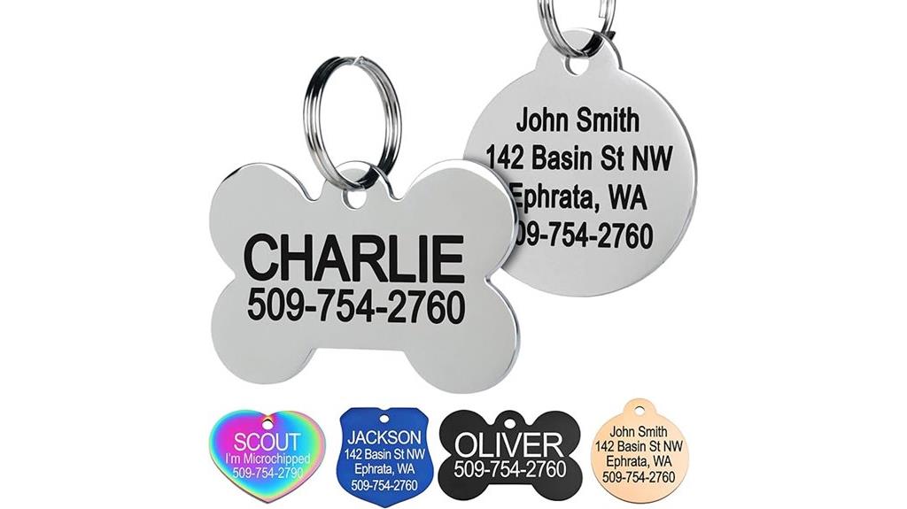 custom stainless steel pet tags
