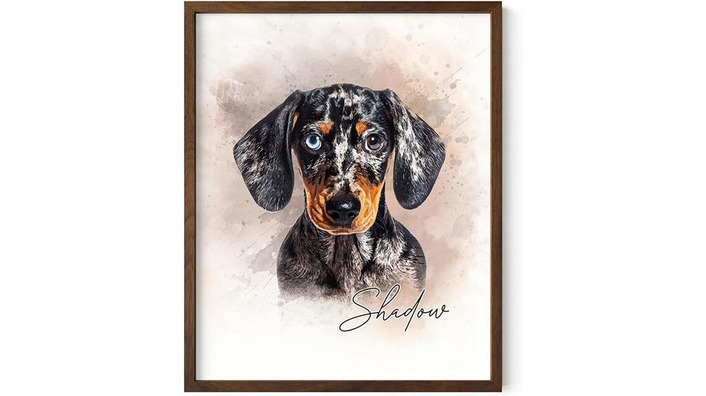 custom watercolor pet portrait