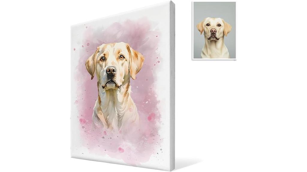 custom watercolor pet portrait