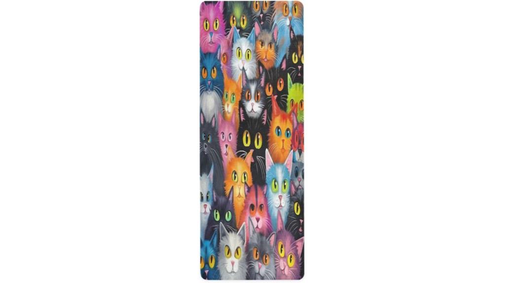 cute cats yoga mat