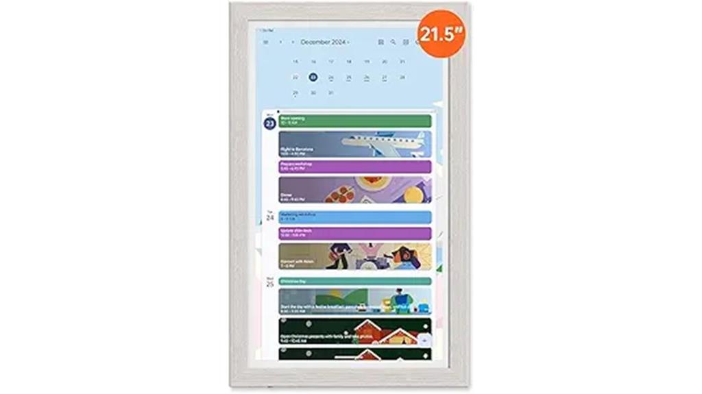digital family scheduling display