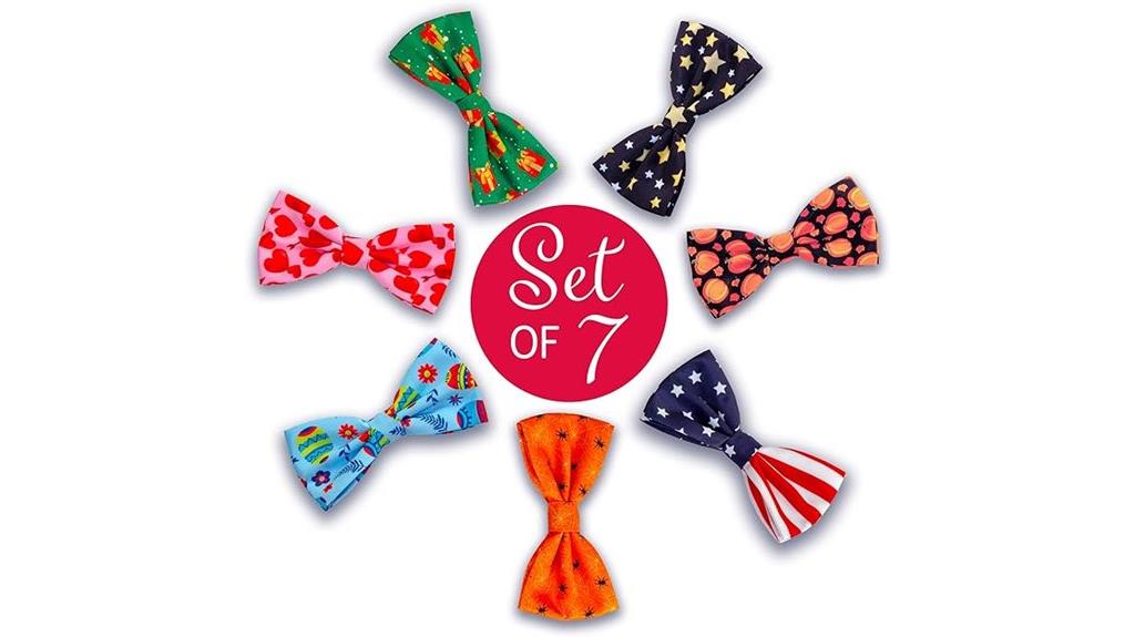 dog and cat bow ties